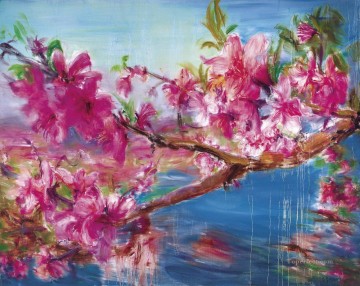 Modern Painting - Peach Blossom 7 Modern